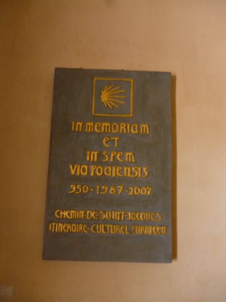 Via Podiensis Gedenktafel