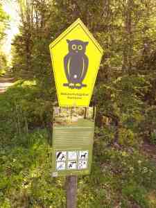 Schild vom Schutzgebiet