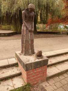 Frau mit dem Froschprinz