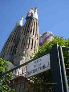 Vor der Sagrada Família, 2013