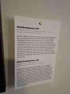 Holzdruckpresse 1971